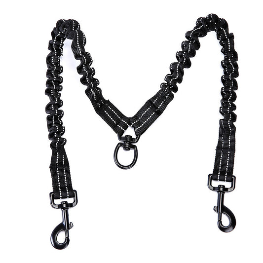 Correa Doble Extensible para Dos Perros - Tracción Simultánea - Image 2