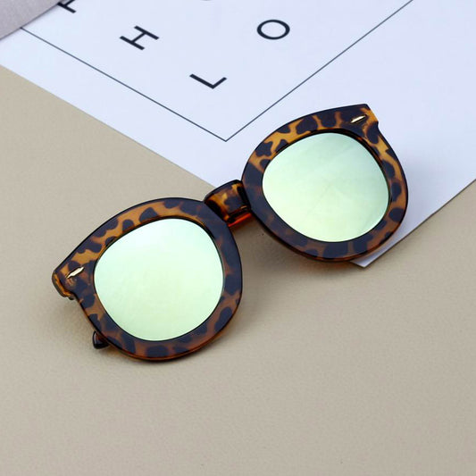 Gafas de Sol Infantiles con Montura Grande Redonda y Detalles Reflectantes - Image 2