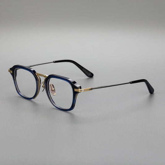 Gafas Retro de Titanio Puro con Montura de Lámina Metálica - Image 2