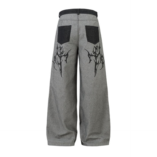 Pantalones Vaqueros Anchos Estilo Americano para Hombre - Image 2