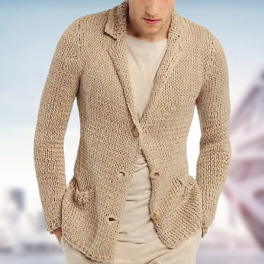 Cardigan de Cuello Alto Elegante - Suéter Manga Larga - Image 2