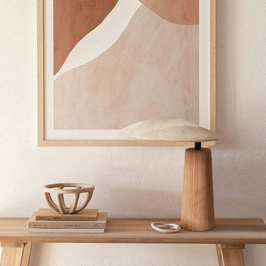Lámpara de Escritorio Minimalista en Madera Maciza - Estilo Japonés para Dormitorio - Image 2