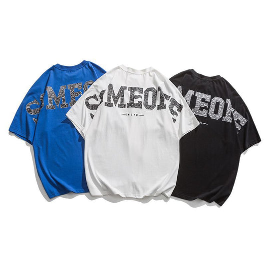 Camiseta Hombre Flores Lazy Suelta Manga Corta - Image 2
