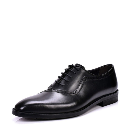 Zapatos de Cuero Clásicos para Hombre con Punta Puntiaguda - Primavera y Otoño - Image 2