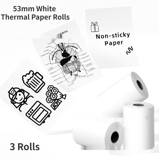 Papel Termosensible 53mm Blanco de 10 Años - Image 2