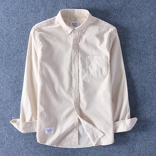 Camisa de Pana de Algodón para Hombre - Manga Larga Casual - Image 2