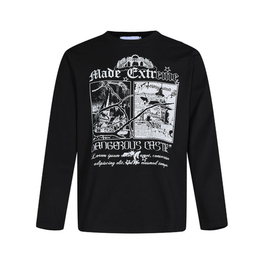 Suéter Retro Americano de Cuello Redondo para Hombre - Image 2