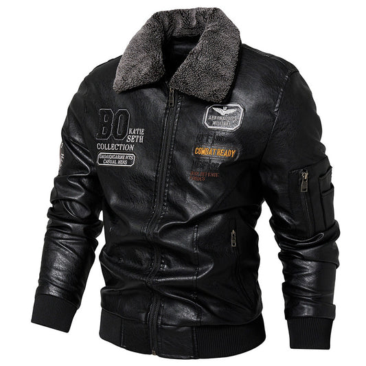 Chaqueta de Cuero Slim Fit para Hombre - Estilo Casual Moderno - Image 2