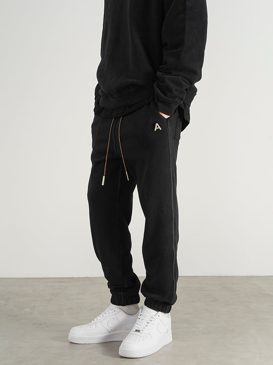 Pantalones Casuales de Algodón Grueso con Corte Holgado - Image 2