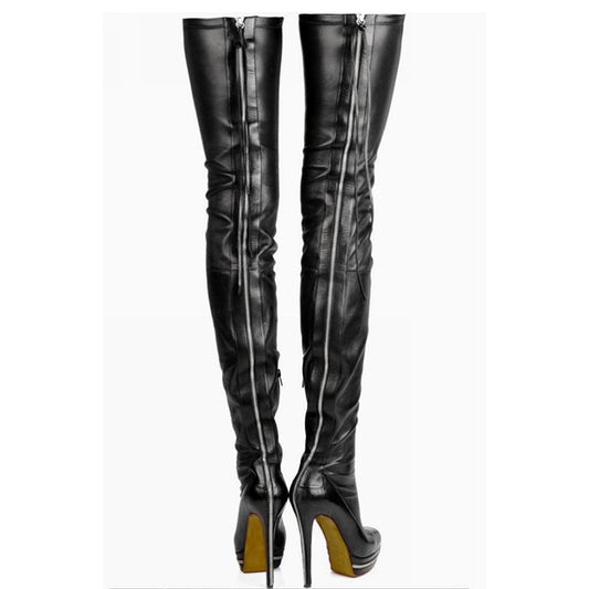 Botas Altas Plataforma con Cierre Trasero - Estilo Nocturno Sexy - Image 2