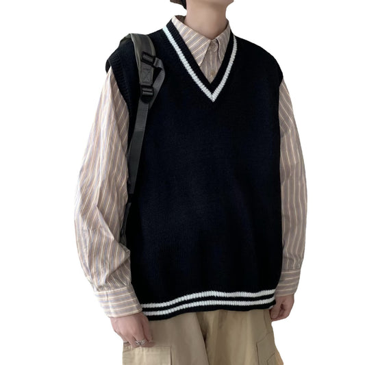 Chaleco Suéter Escote V para Hombre - Tejido Otoñal - Image 2