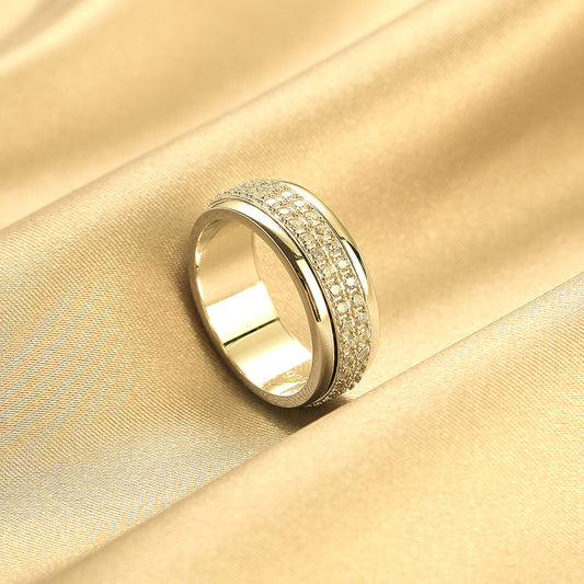 Anillo Giratorio de Plata Esterlina para Mujer - Diseño Minimalista - Image 2