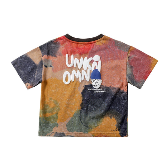 Playera Infantil Tie-dye con Estampado de Burbujas - Image 2