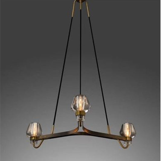 Lámpara Colgante de Cobre y Cristal - Diseño Moderno y Elegante - Image 2