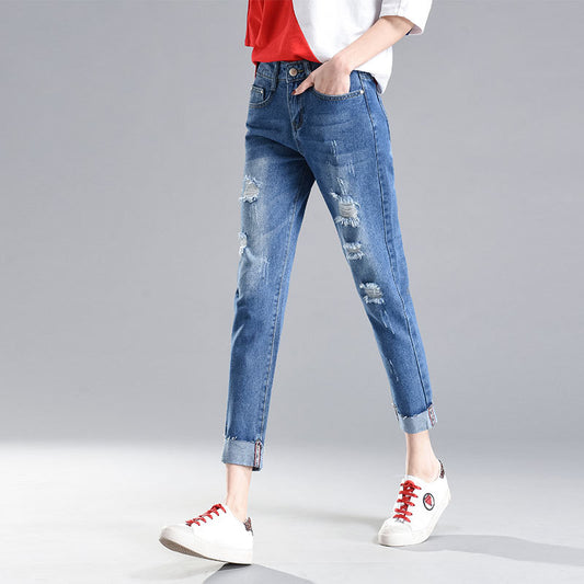 Jeans Rotos Sueltos para Mujer - Estilo Primavera Verano - Image 2
