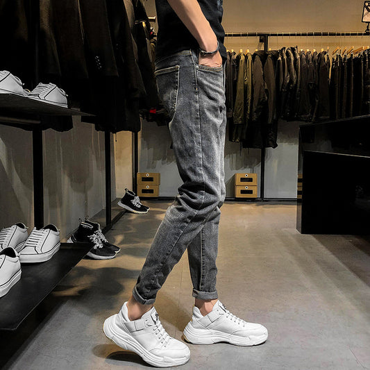 Jeans Slim Retro para Hombre - Estilo Clásico Moderno - Image 2