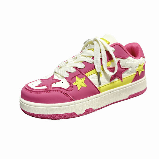 Zapatillas Deportivas Retro Hong Kong Estilo Contraste Estrella Ligeras Tendencia - Image 2