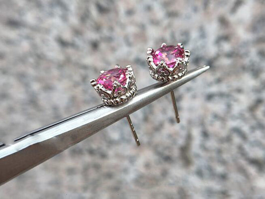 Aretes de Topacio en Plata Esterlina y Oro Blanco 18K - Image 2