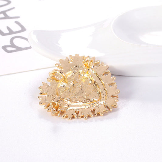 Broche de Aleación con Cristales Amor - Image 2