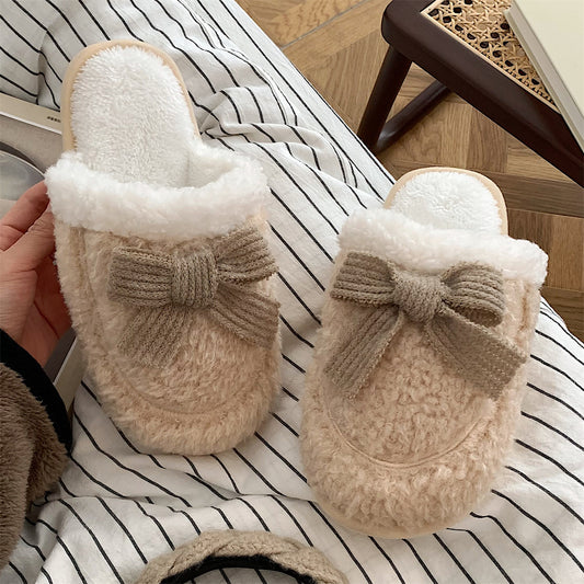 Pantuflas Cálidas de Casa Estilo Coreano Antideslizantes para Mujer - Image 2