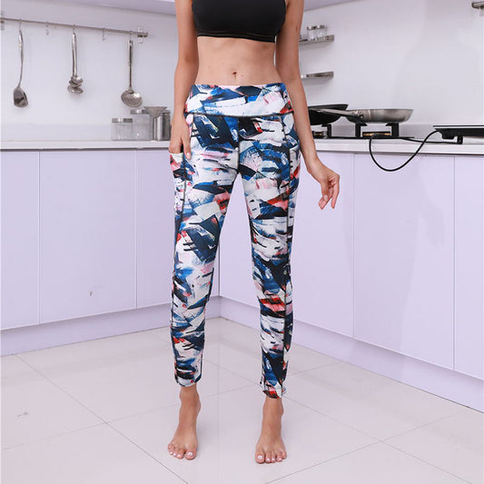 Leggings Deportivos Estampados con Levantacaderas para Yoga y Fitness - Image 2