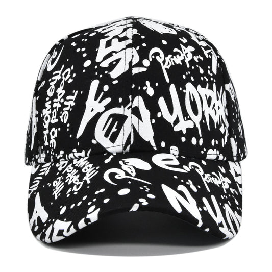 Gorra de Béisbol con Estampado Graffiti - Versátil y de Moda - Image 2