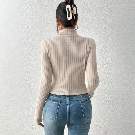 Blusa Elegante Slim Fit Estilo Maduro para Mujer - Otoño Invierno - Image 2