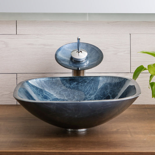 Lavamanos de Vidrio Templado Color Puro - Diseño Minimalista para Baño - Image 2