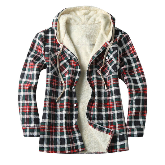Chamarra Tipo Shirt con Capucha y Forro Polar para Hombre - Image 2
