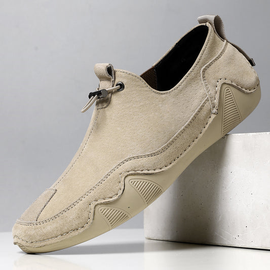 Zapatos Casuales de Cuero para Hombre - Transpirables y sin Cordones - Image 2