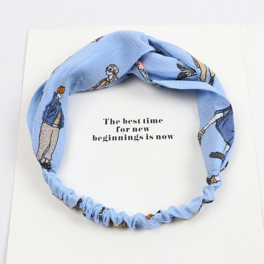 Diadema Coreana de Tela Cruzada - Image 2