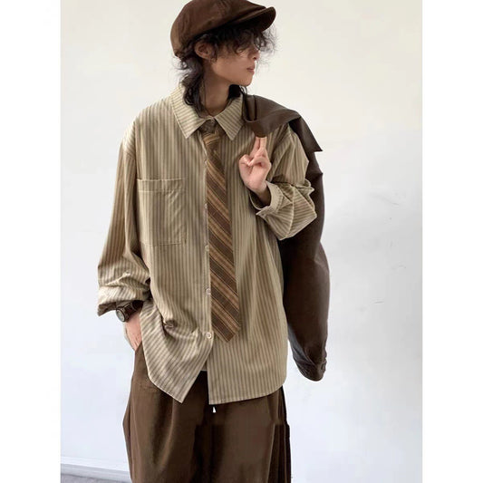 Abrigo Vintage Cuadros Estilo Japonés Primavera Otoño - Image 2