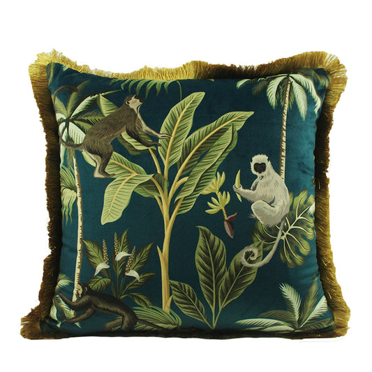 Almohada Decorativa Retro Verde y Dorado - Image 2