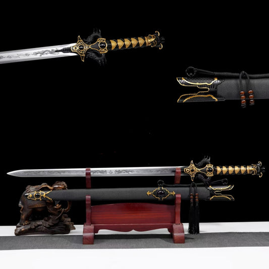 Espada de Batalla en Acero Manganeso Alto - Réplica sin Filo para Cine y Decoración - Image 2