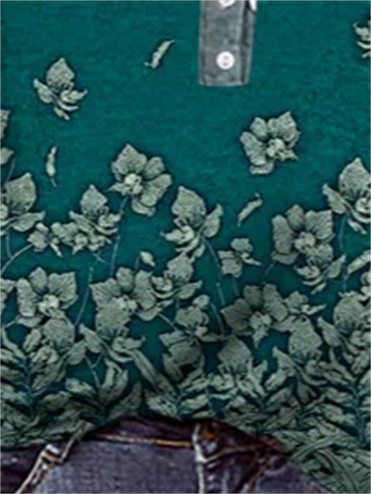 Playera Personalizada con Flores - Estilo Casual Moderno - Image 2