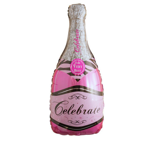 Globo Metalizado para Decoración de Fiestas, Bodas y Bares - Diseño Champagne y Whiskey - Image 2