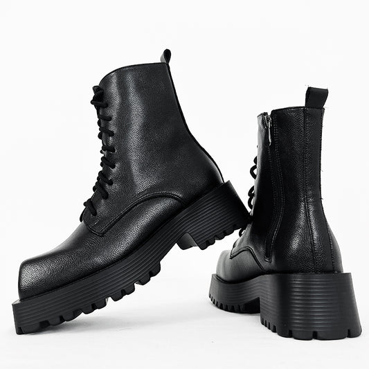 Botas Martin Cuadradas para Hombre con Suela Gruesa - Estilo Europeo Unisex - Image 2