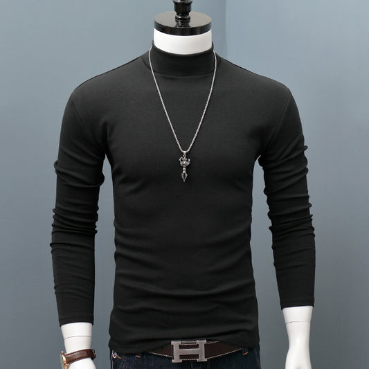 Polera de Algodón con Cuello Semifruncido de Manga Larga - Image 2