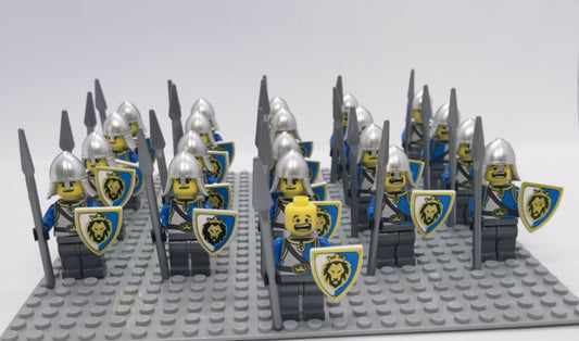 Set de 21 Bloques de Construcción Caballeros Dorados para Niños - Image 2