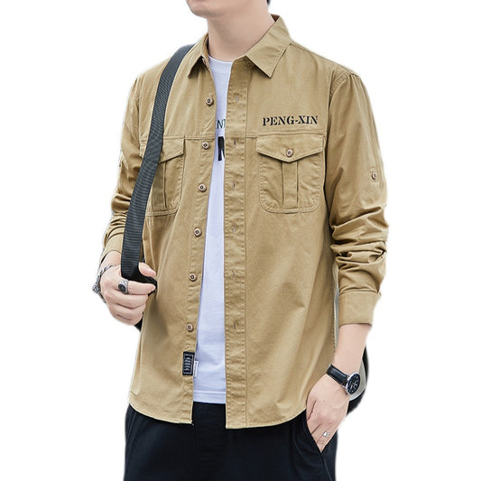 Chaqueta Casual de Algodón Manga Larga Multiusos - Image 2