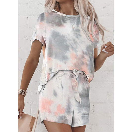 Pijama Tie-Dye de Dos Piezas para Mujer - Cómodo y Fresco - Image 2