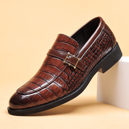 Zapatos de Cuero para Hombre con Patrón Cocodrilo - Estilo Ejecutivo - Image 2