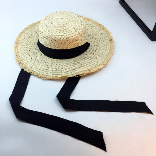 Sombrero de Paja para Mujer Protección Solar Playa - Image 2