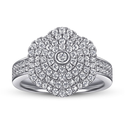 Anillo de Plata 925 con Circones Incrustados - Diseño Exagerado - Image 2