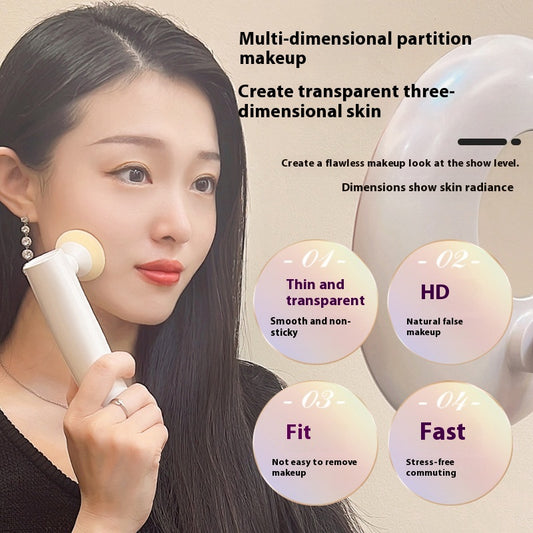 Esponja Eléctrica para Base de Maquillaje - Húmeda y Seca Sin Manchas - Image 2