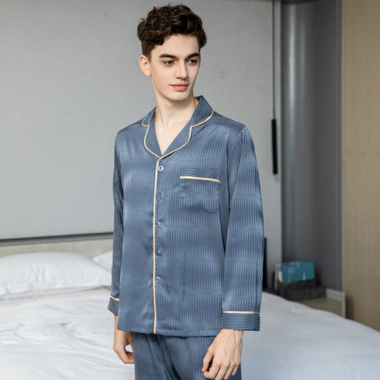 Pijama Largo en Seda de Hielo para Hombre - Image 2