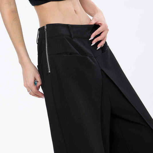 Pantalones Sueltos Negros Casuales para Mujer - Corte Recto - Image 2