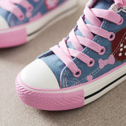 Zapatos de Lona para Niñas Talla 9 - Diseño Otoñal Cómodo - Image 2