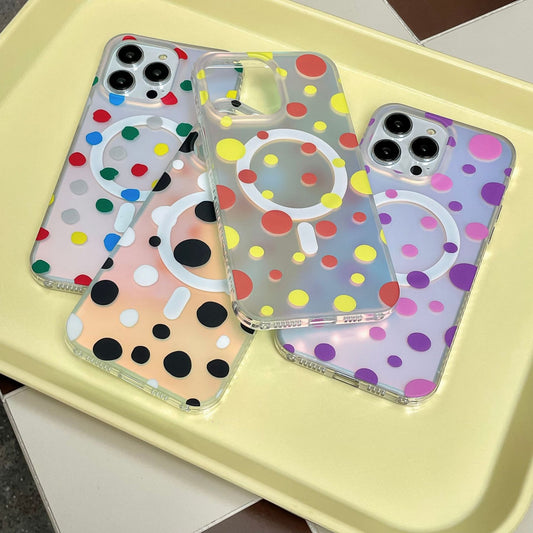 Funda Magnética para Teléfono con Diseño de Puntos - Image 2