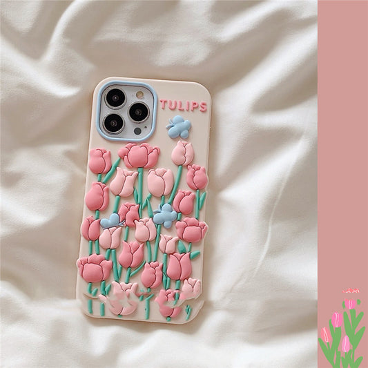 Funda para Celular Flor Tulipán con Mariposa - Image 2